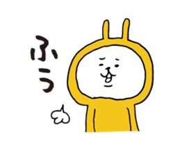 Three-color rabbit sticker #7658176