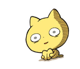 yellow cat! nekotan! sticker #7659662