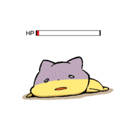 yellow cat! nekotan! sticker #7659675