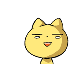 yellow cat! nekotan! sticker #7659681