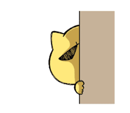 yellow cat! nekotan! sticker #7659688
