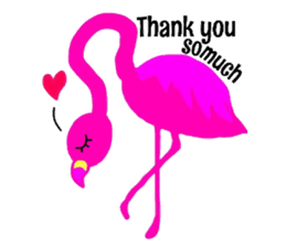 Pink Flamingo sticker #7659900