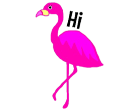 Pink Flamingo sticker #7659901