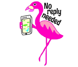 Pink Flamingo sticker #7659903