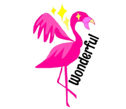 Pink Flamingo sticker #7659904