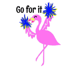 Pink Flamingo sticker #7659905
