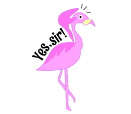 Pink Flamingo sticker #7659906