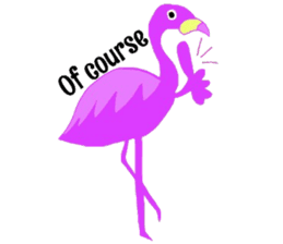 Pink Flamingo sticker #7659909