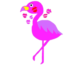 Pink Flamingo sticker #7659910
