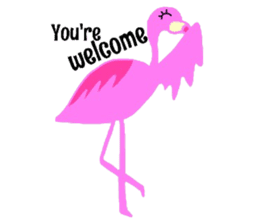 Pink Flamingo sticker #7659911
