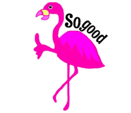 Pink Flamingo sticker #7659919