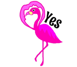 Pink Flamingo sticker #7659921