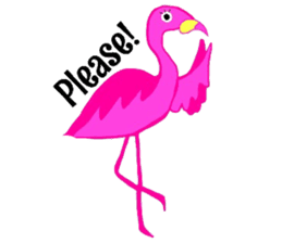 Pink Flamingo sticker #7659933
