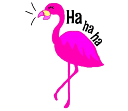 Pink Flamingo sticker #7659937