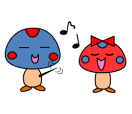 dokkunn and doKunonn of the toadstool sticker #7660208