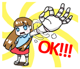 A Robot Girl- Sakura sticker #7660698