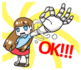 A Robot Girl- Sakura sticker #7660698