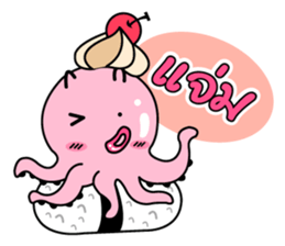 tako sushi  cute sticker #7660863