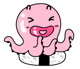 tako sushi  cute sticker #7660869