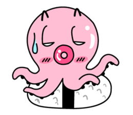 tako sushi  cute sticker #7660874