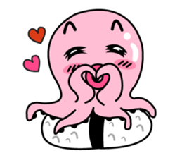 tako sushi  cute sticker #7660876