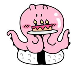 tako sushi  cute sticker #7660881