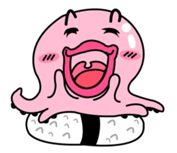 tako sushi  cute sticker #7660884