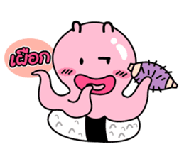 tako sushi  cute sticker #7660889