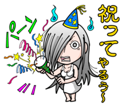 Cute Ghost Girl Sticker sticker #7661348