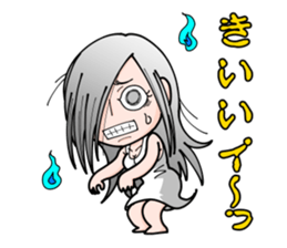 Cute Ghost Girl Sticker sticker #7661367