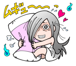 Cute Ghost Girl Sticker sticker #7661369