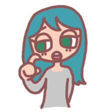 Various girls Feeling sticker #7661386