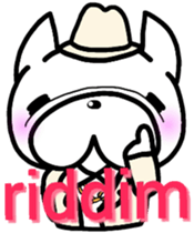 French bulldog Pistachio vol.5 reggae sticker #7661691