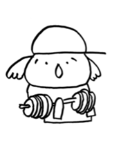 Falling eyebrows Koala sticker #7662966