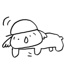 Falling eyebrows Koala sticker #7662967