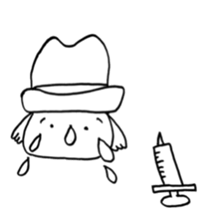 Falling eyebrows Koala sticker #7662978