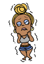 Japan gals sticker #7663554