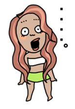 Japan gals sticker #7663560