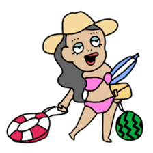 Japan gals sticker #7663562