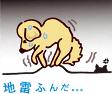 Golden dog and Black cat2(returns) sticker #7664036