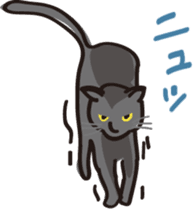 Golden dog and Black cat2(returns) sticker #7664045