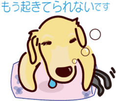 Golden dog and Black cat2(returns) sticker #7664055