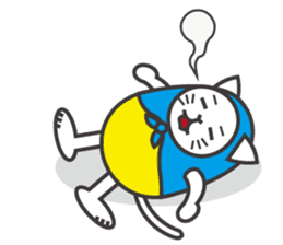 Cat in Matryoshka doll's dress E ver. sticker #7664269