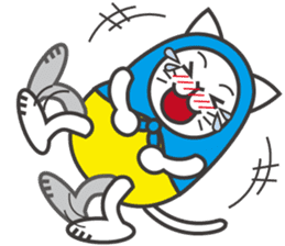 Cat in Matryoshka doll's dress E ver. sticker #7664284