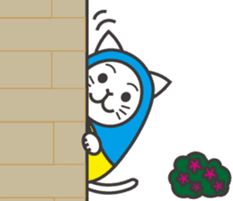 Cat in Matryoshka doll's dress E ver. sticker #7664292