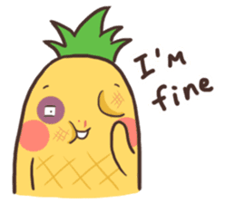 Mr.Pineapple & Ms.Lychee 3 sticker #7665020