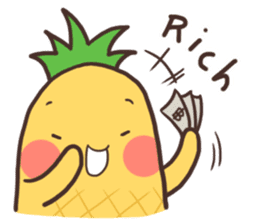 Mr.Pineapple & Ms.Lychee 3 sticker #7665029