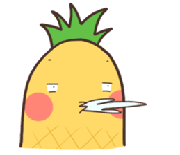Mr.Pineapple & Ms.Lychee 3 sticker #7665040