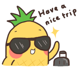 Mr.Pineapple & Ms.Lychee 3 sticker #7665043