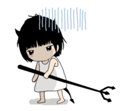 The little Angel and the little Devil sticker #7665570